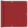 Vidaxl Balcony Schermata 90x300 cm tessuto Oxford rosso