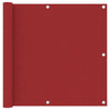 Paravento per balcone Vidaxx 90x400 cm tessuto oxford rosso