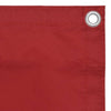 Paravento per balcone Vidaxx 90x400 cm tessuto oxford rosso