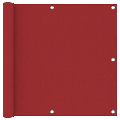 Vidaxl Balcony Schermata 90x500 cm tessuto Oxford rosso