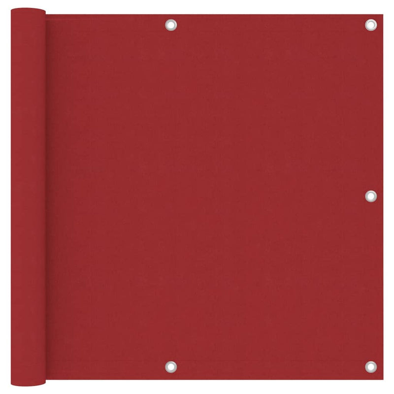 Vidaxl balkonscherm 90x600 cm oxford stof rood