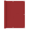 Pantalla de balcón Vidaxl 120x500 CM Oxford Fabric Red