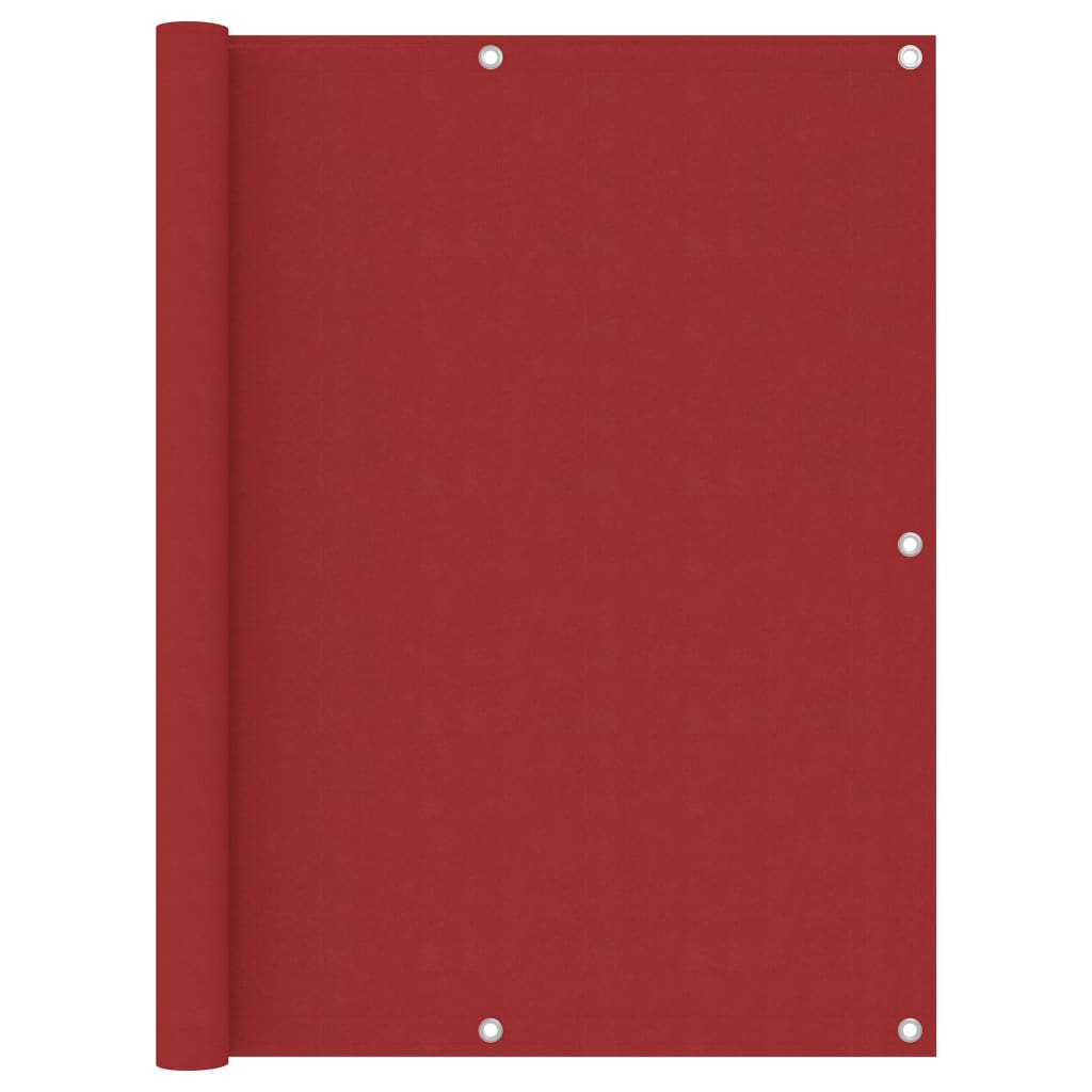 Vidaxl Balcony Schermata 120x600 cm tessuto Oxford rosso
