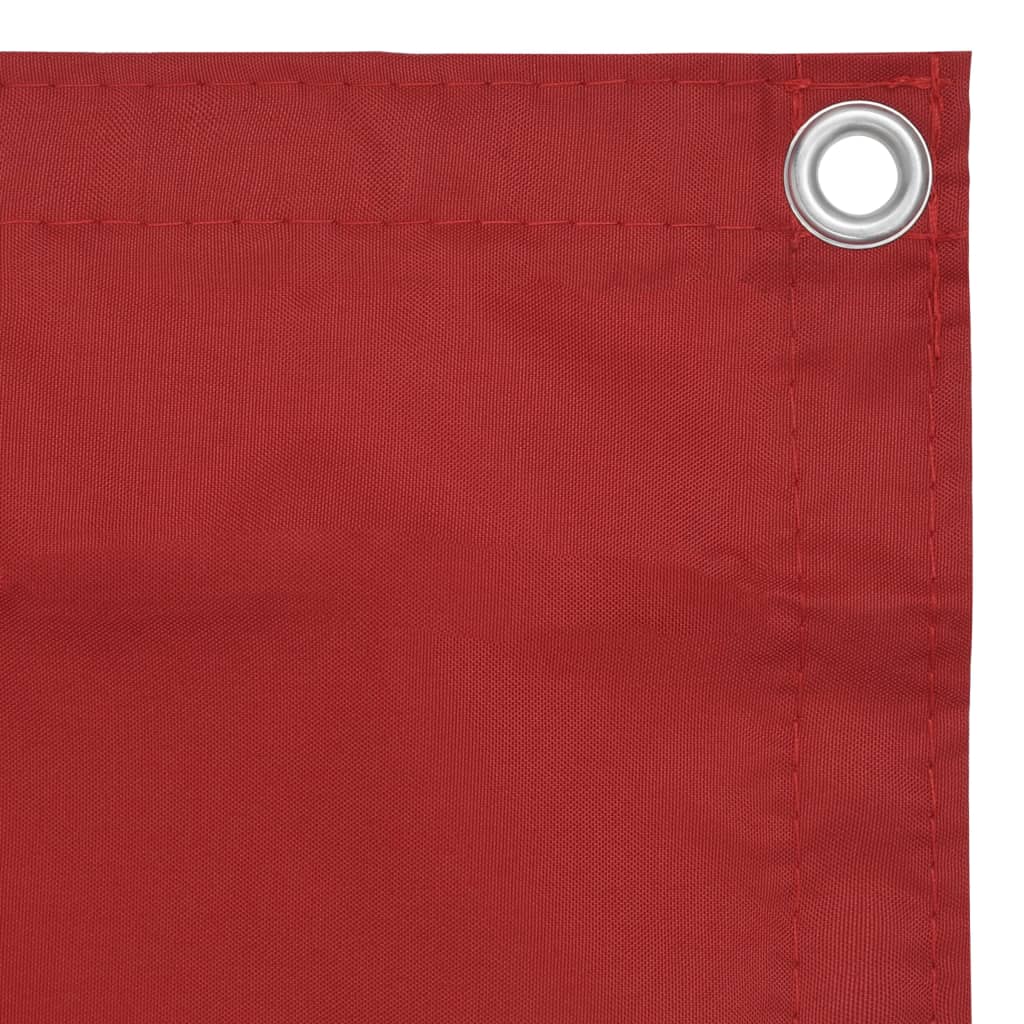 Vidaxl Balcony Schermata 120x600 cm tessuto Oxford rosso