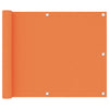 Pantalla de balcón Vidaxl 75x300 cm Oxford Fabric Naranja