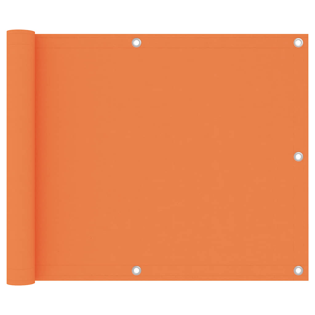 Pantalla de balcón Vidaxl 75x300 cm Oxford Fabric Naranja