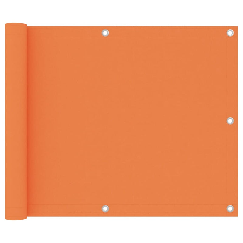 Vidaxl Balcony Screen 75x500 cm Tessuto Oxford arancione
