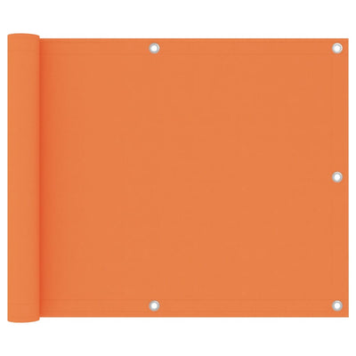 Vidaxl Balcony Screen 75x500 cm Tessuto Oxford arancione
