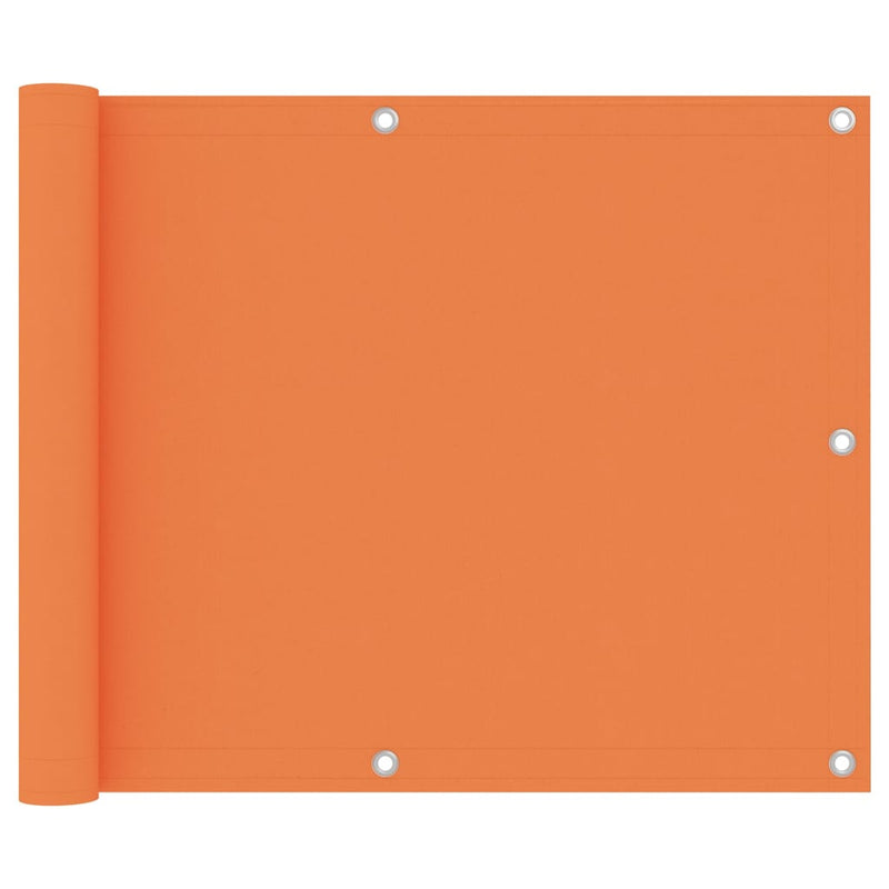 Vidaxl balkonscherm 75x600 cm oxford stof oranje