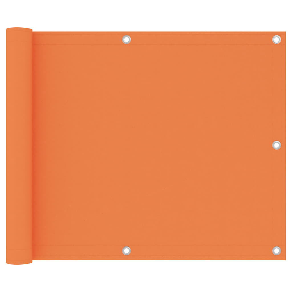 Vidaxl balkonscherm 75x600 cm oxford stof oranje
