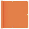 Pantalla de balcón Vidaxl 90x500 cm Oxford Fabric Naranja