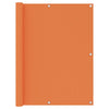 Pantalla de balcón Vidaxl 120x500 CM Oxford Fabric Naranja