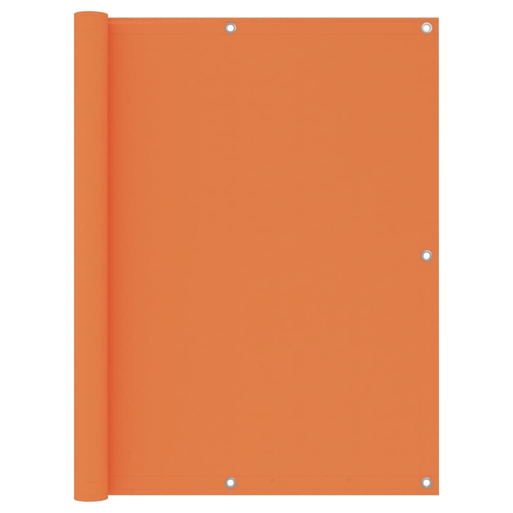 Pantalla de balcón Vidaxl 120x500 CM Oxford Fabric Naranja