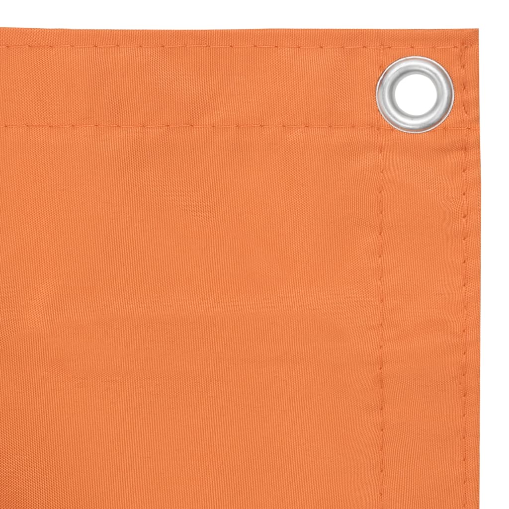 Pantalla de balcón Vidaxl 120x500 CM Oxford Fabric Naranja