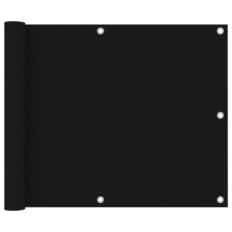 Vidaxl balkonscherm 75x400 cm oxford stof zwart
