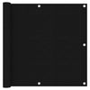 Pantalla de balcón Vidaxl 90x300 CM Oxford Fabric Negro