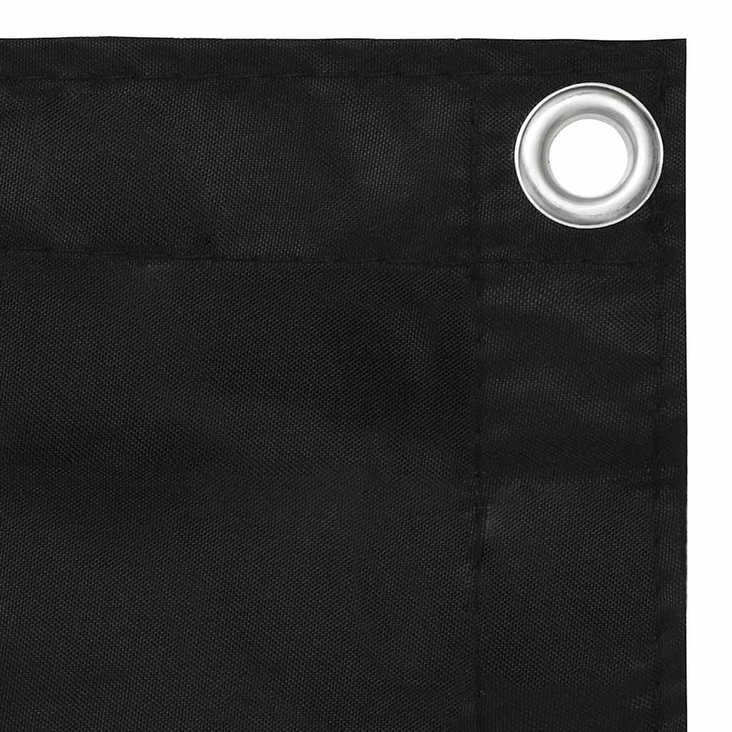 Pantalla de balcón Vidaxl 90x300 CM Oxford Fabric Negro