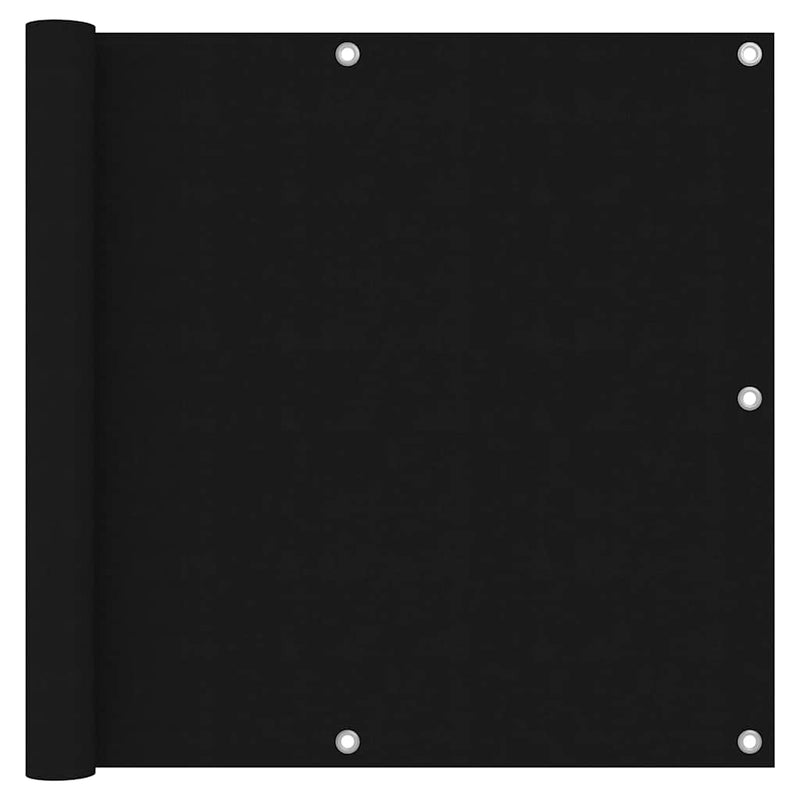 Vidaxl balkonscherm 90x600 cm oxford stof zwart