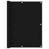 Pantalla de balcón Vidaxl 120x400 CM Oxford Fabric Negro