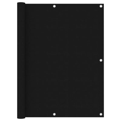 Vidaxl Balcony Schermata 120x400 cm Tessuto di Oxford Nero