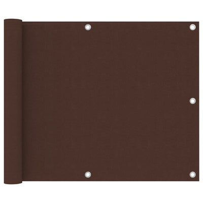 Pantalla de balcón Vidaxl 75x300 cm Oxford Fabric Brown