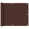 Vidaxl Balcony Schermata 75x400 cm tessuto Oxford marrone