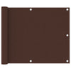 Vidaxl Balcony Screen 75x600 cm tessuto Oxford marrone