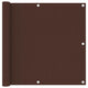 Vidaxl Balcony screen 90x400 cm Oxford fabric brown