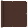 Pantalla de balcón Vidaxl 90x400 cm Oxford Fabric Brown