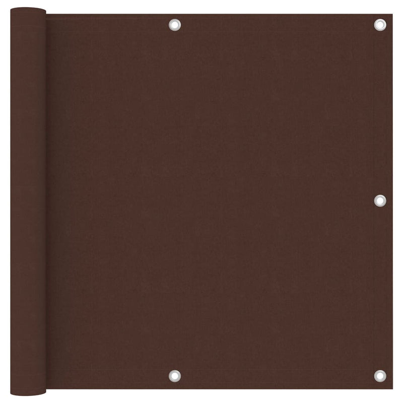 Vidaxl balkonscherm 90x400 cm oxford stof bruin