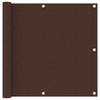 Vidaxl Balcony Schermata 90x500 cm tessuto Oxford marrone