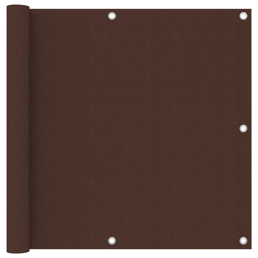 Vidaxl Balcony Schermata 90x500 cm tessuto Oxford marrone