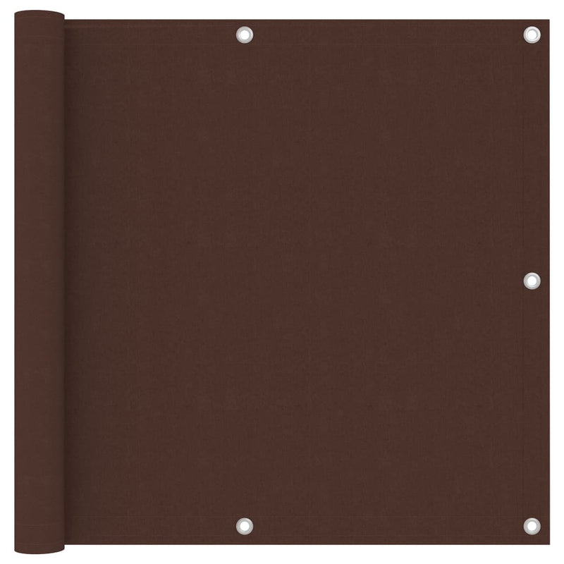 Pantalla de balcón Vidaxl 90x600 CM Oxford Fabric Brown