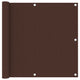 Pantalla de balcón Vidaxl 90x600 CM Oxford Fabric Brown