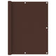 Pantalla de balcón Vidaxl 120x400 cm Oxford Fabric Brown