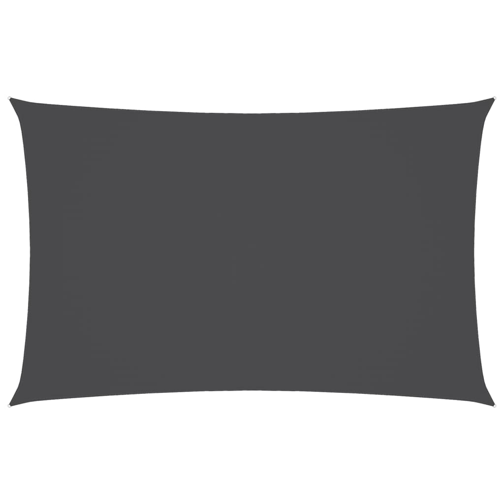 Vidaxl Sun Shade Rectangular 2,5x5 M tessuto oxford antracite -lorato