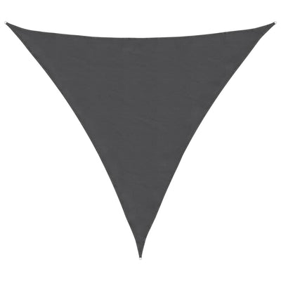 Vidaxl Sun Shade Triangular 4x4x4 M Tessuto Oxford Antracite -Collorato
