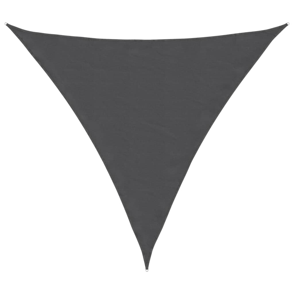 Vidaxl Sun Shade Triangular 6x6x6 M Tessuto Oxford antracite -Collorato