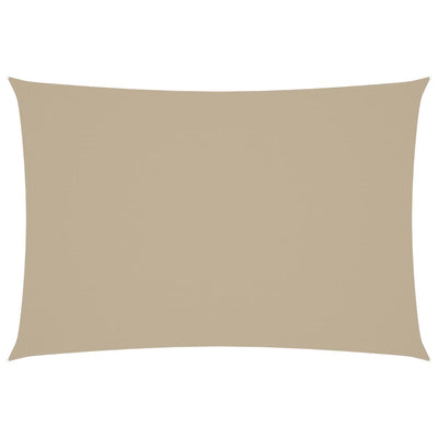 Vidaxl Sun Shade Rectangular 2,5x4,5 M Fassoso Beige in tessuto