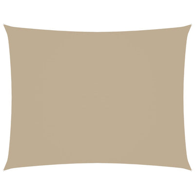 Vidaxl Sun Shade Rectangular 3.5x4.5 M Fabric Oxford Beige