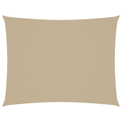 Vidaxl Sun Shade Rectangular 3.5x5 M in tessuto Oxford Beige