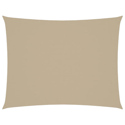 Vidaxl Sun Shade Rectangular 5x7 M in tessuto Oxford beige