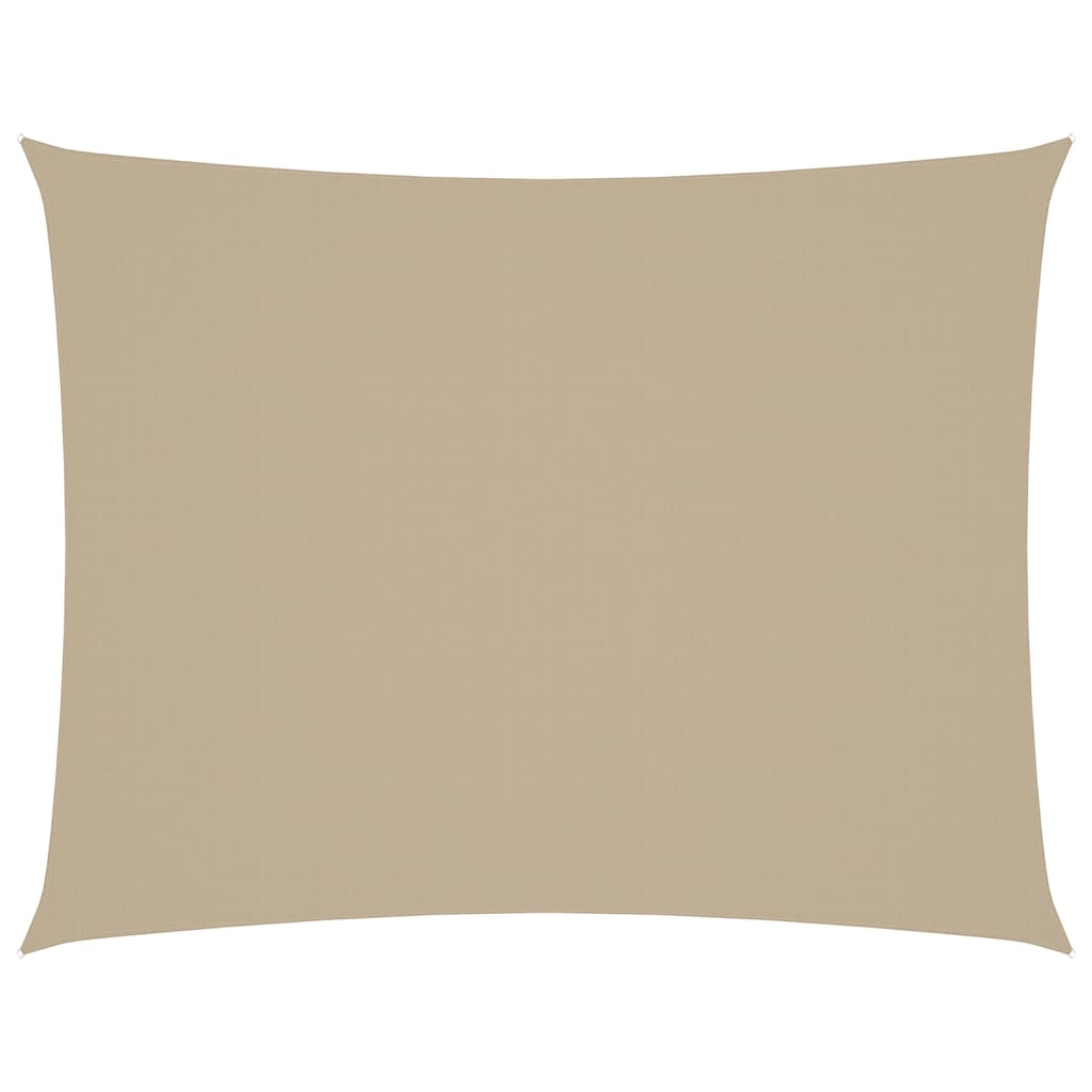 Vidaxl Sunshade Rectangular 5x7 m Oxford Fabric beige