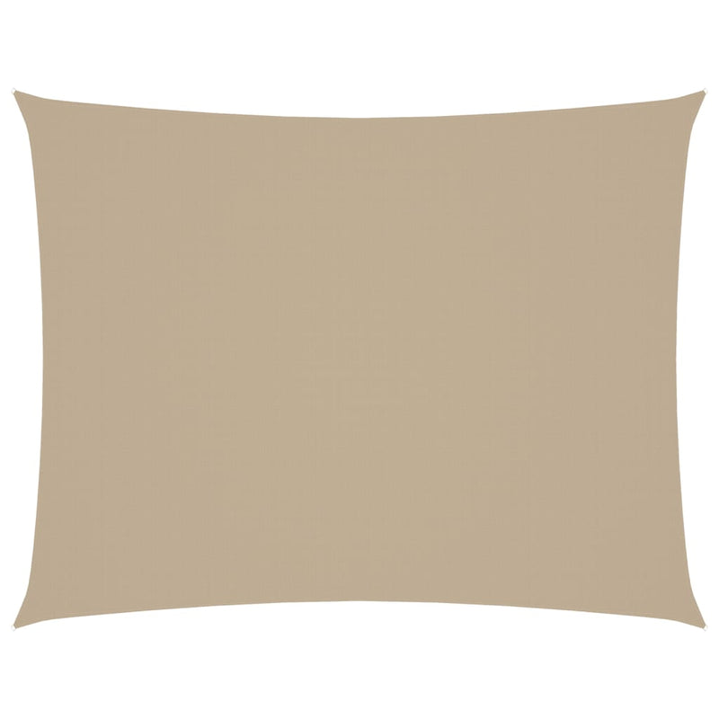 Vidaxl Sunshade Rectangular 6x7 m Oxford Fabric beige