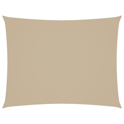 Vidaxl Sun Shade Rectangular 6x8 M in tessuto Oxford beige