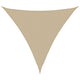 Vidaxl Sunshade Triangular 4x4x4 M Oxford Fabric beige