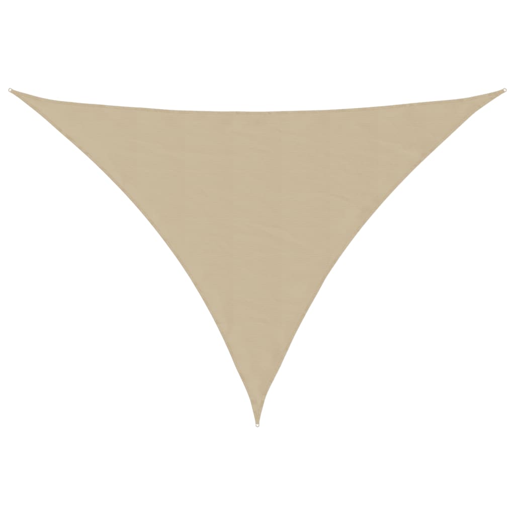 Vidaxx toldo triangular 5x7x7 m tela oxford beige