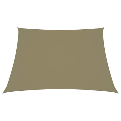 Vidaxl Zonnezeil Trapezium 2 4x3 M tessuto oxford beige