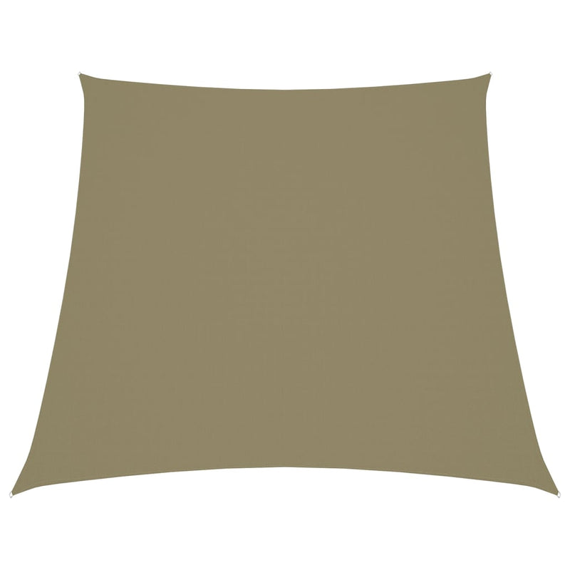Trapecio Vidaxl Zonnezeil 3 5x4 M Oxford Fabric beige