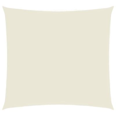 Vidaxl Sun Shade Square 5x5 M Oxford Fabric Crème -Colored